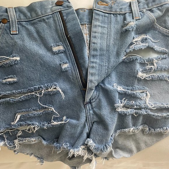 Aritzia Wrangler Ripped Cut off Shorts - Picture 3 of 7